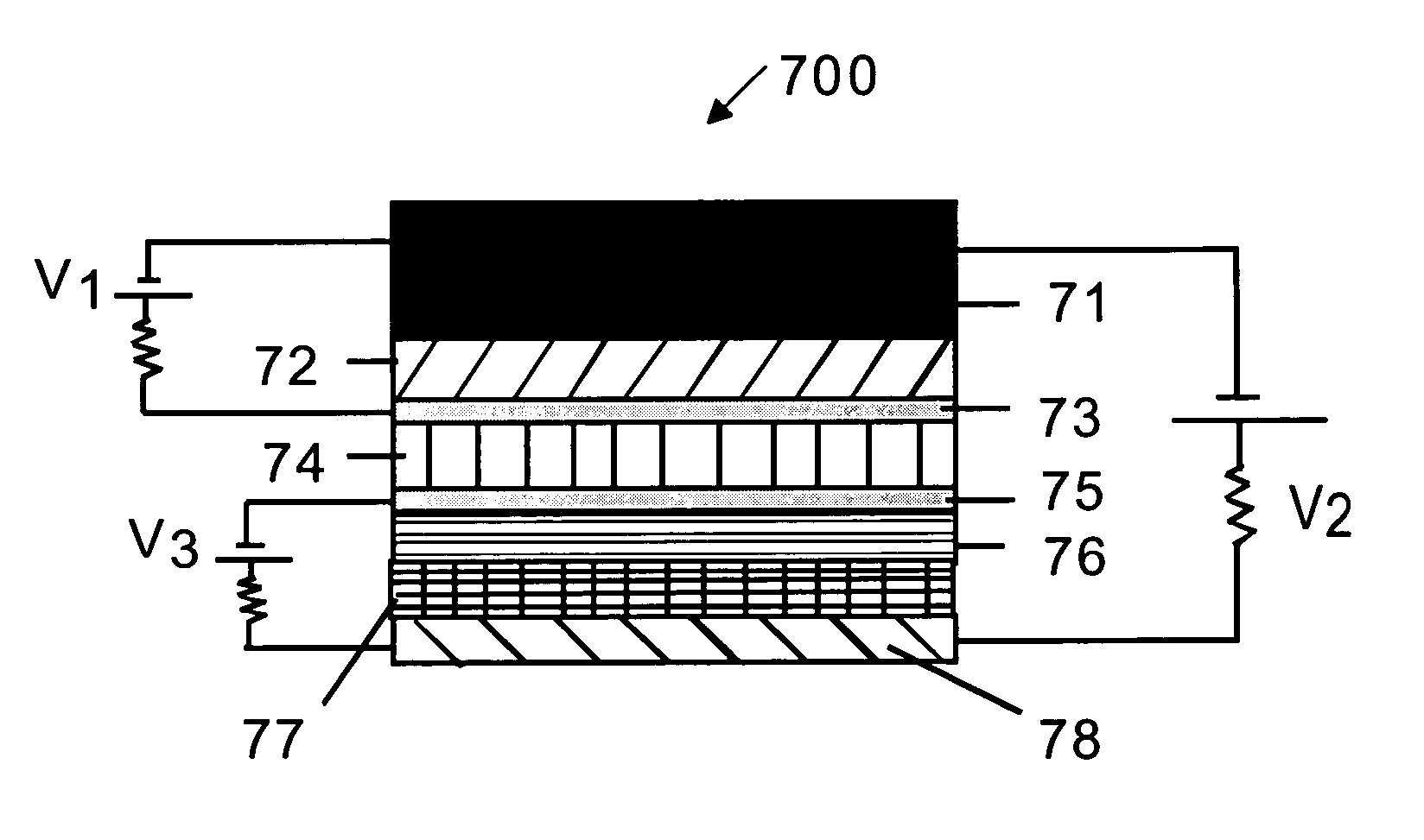 Electron and hole modulating electrodes in organic light emitting diodes