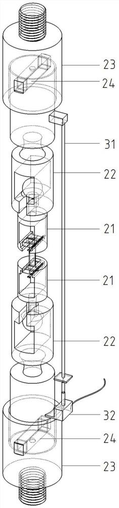 A near-far double-end centering device