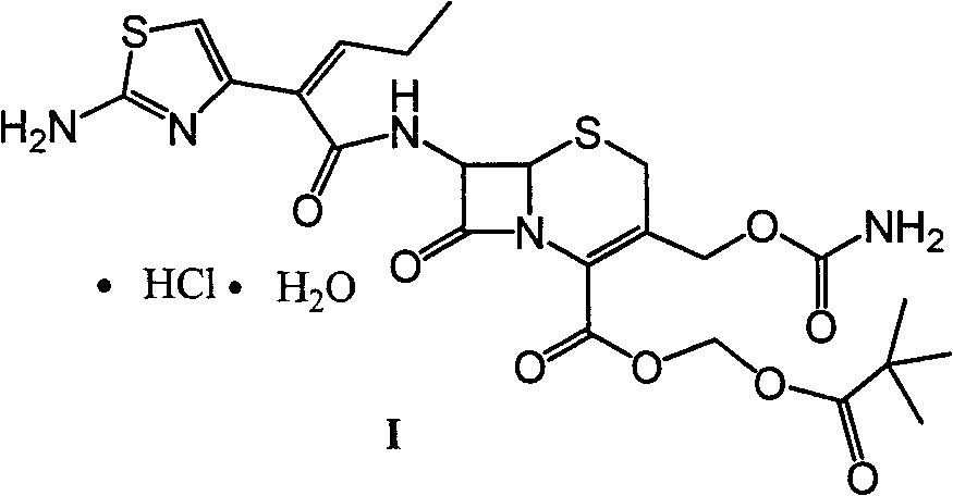 Preparation method and synthesis intermediate of cefcapene pivoxil hydrochloride