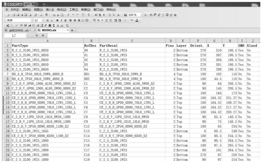 PCB component information comparison method and device, terminal and storage medium