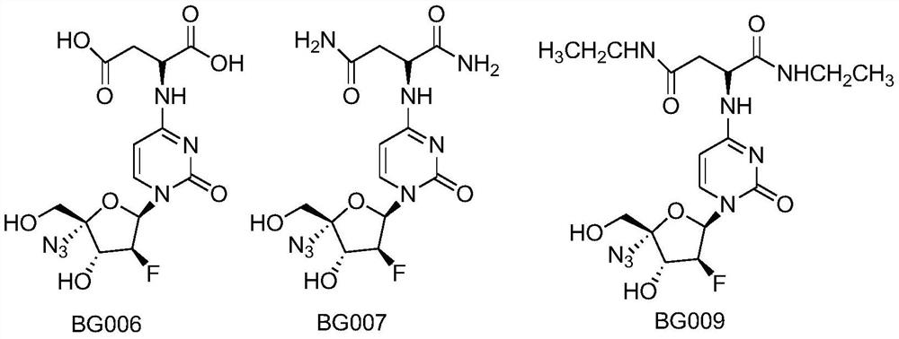 4-aspartic acid substituted cytosine nucleoside compound and its medicinal use