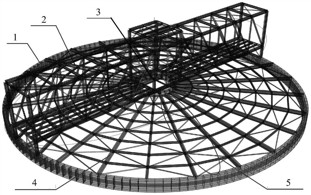 Silo and silo top structure thereof