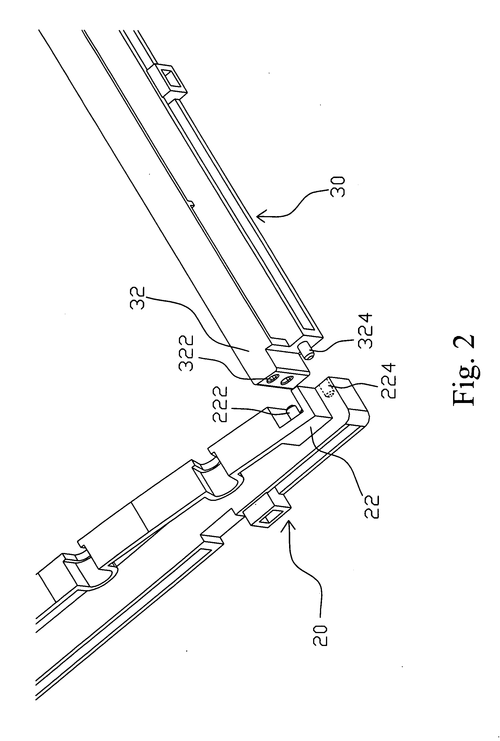 Assembly structure of a back light module