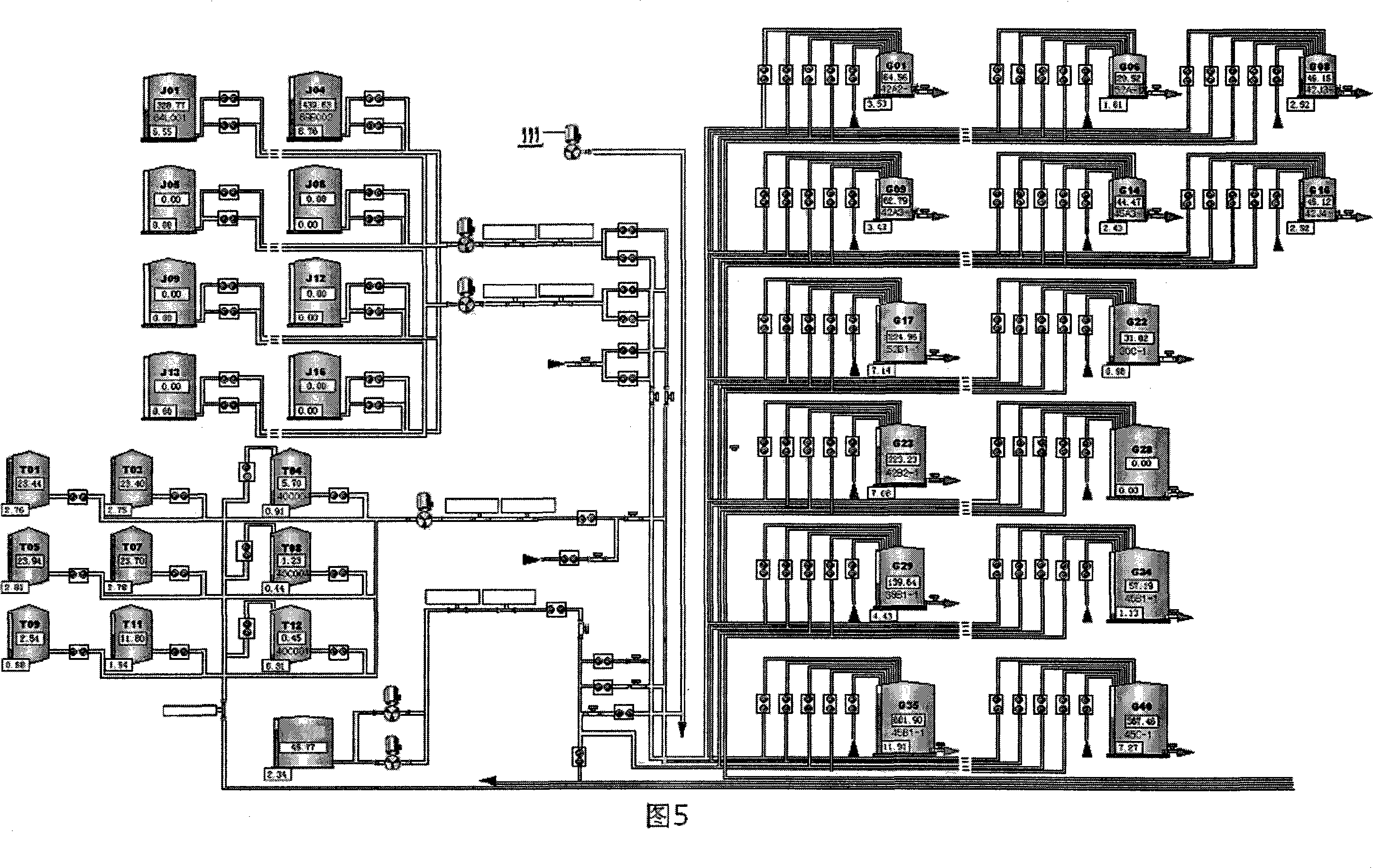 Automatic control system for white spirit blending