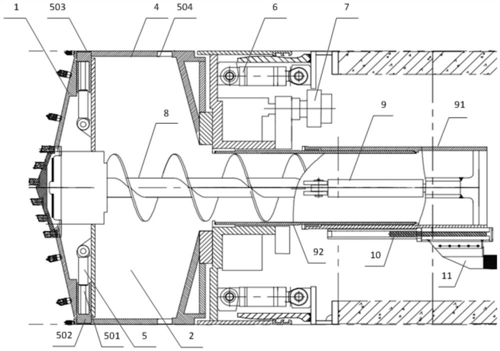 Connection channel tunnel boring machine and connection channel construction method