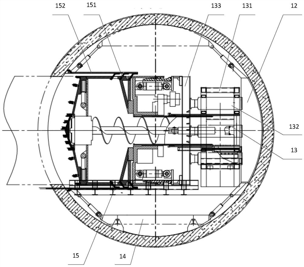 Connection channel tunnel boring machine and connection channel construction method