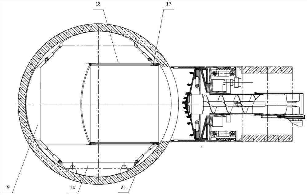 Connection channel tunnel boring machine and connection channel construction method