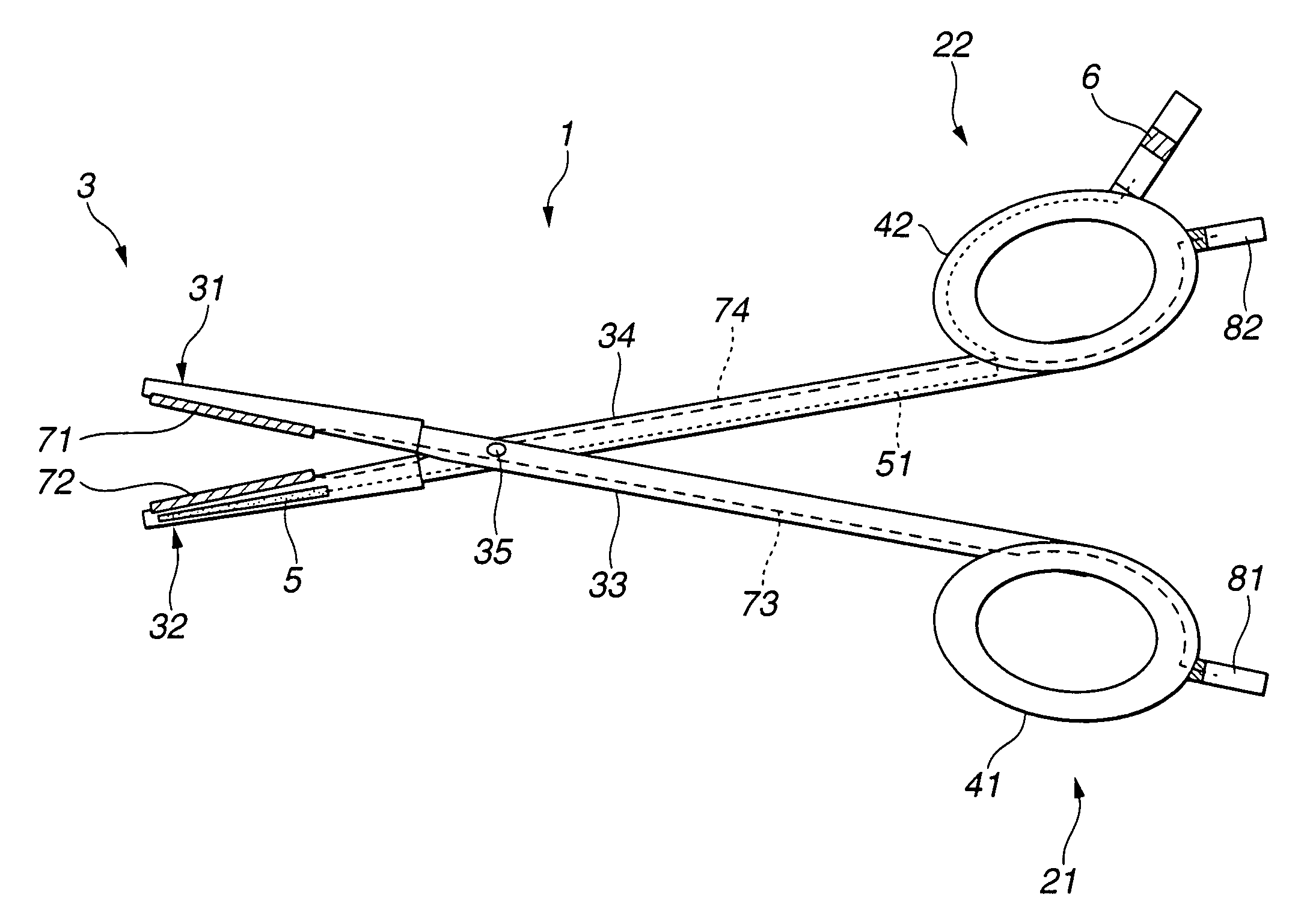 Treating apparatus and treating device for treating living-body tissue