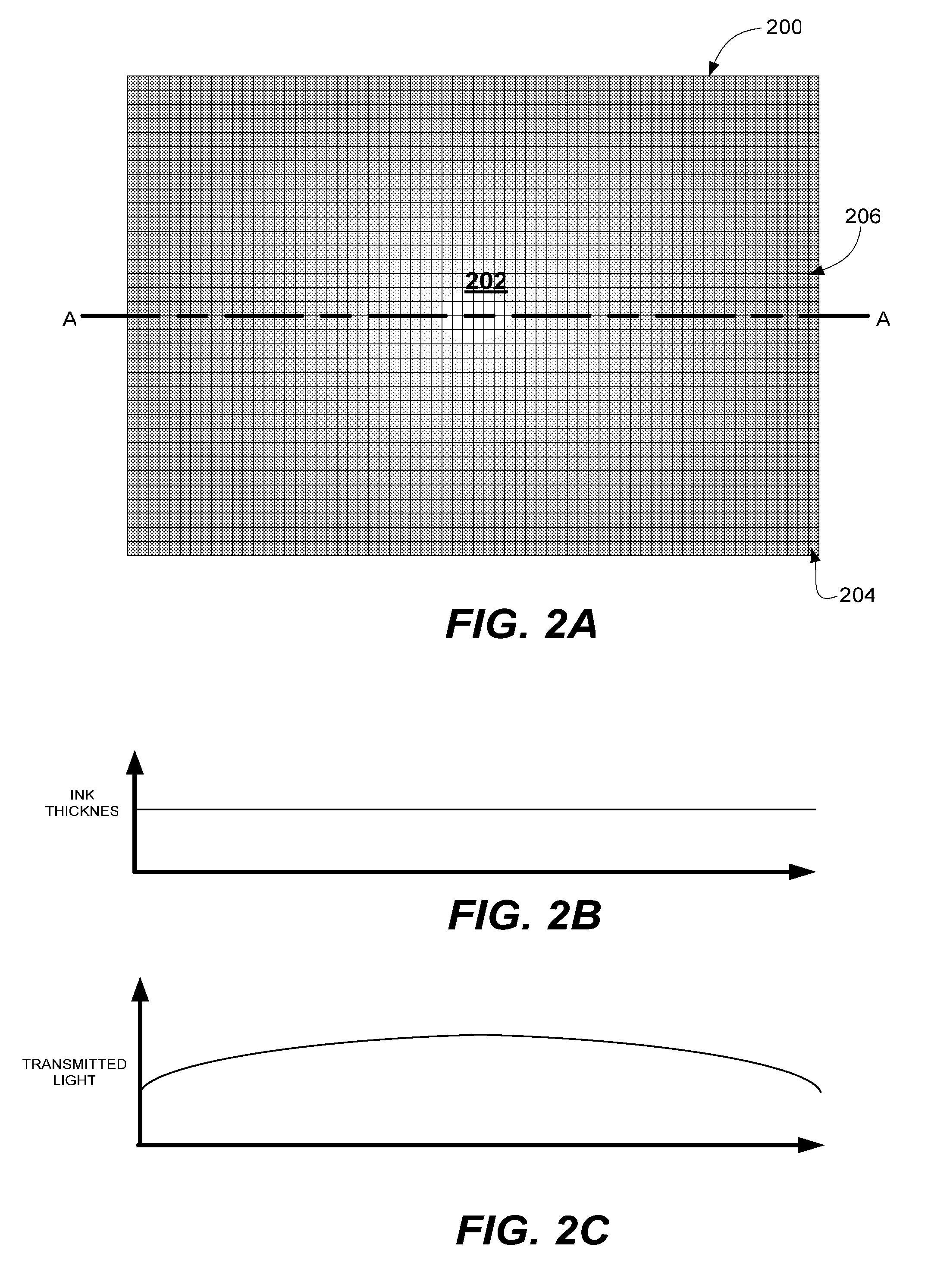 Methods and apparatus for balancing image brightness across a flat panel display using variable ink thickness