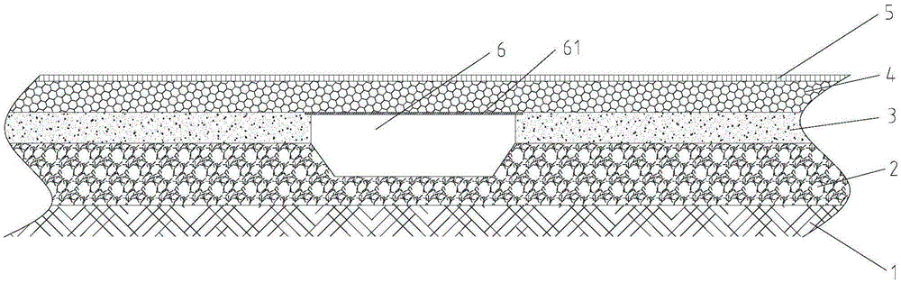 Ecological glue-building water-permeable terrace and preparation method thereof