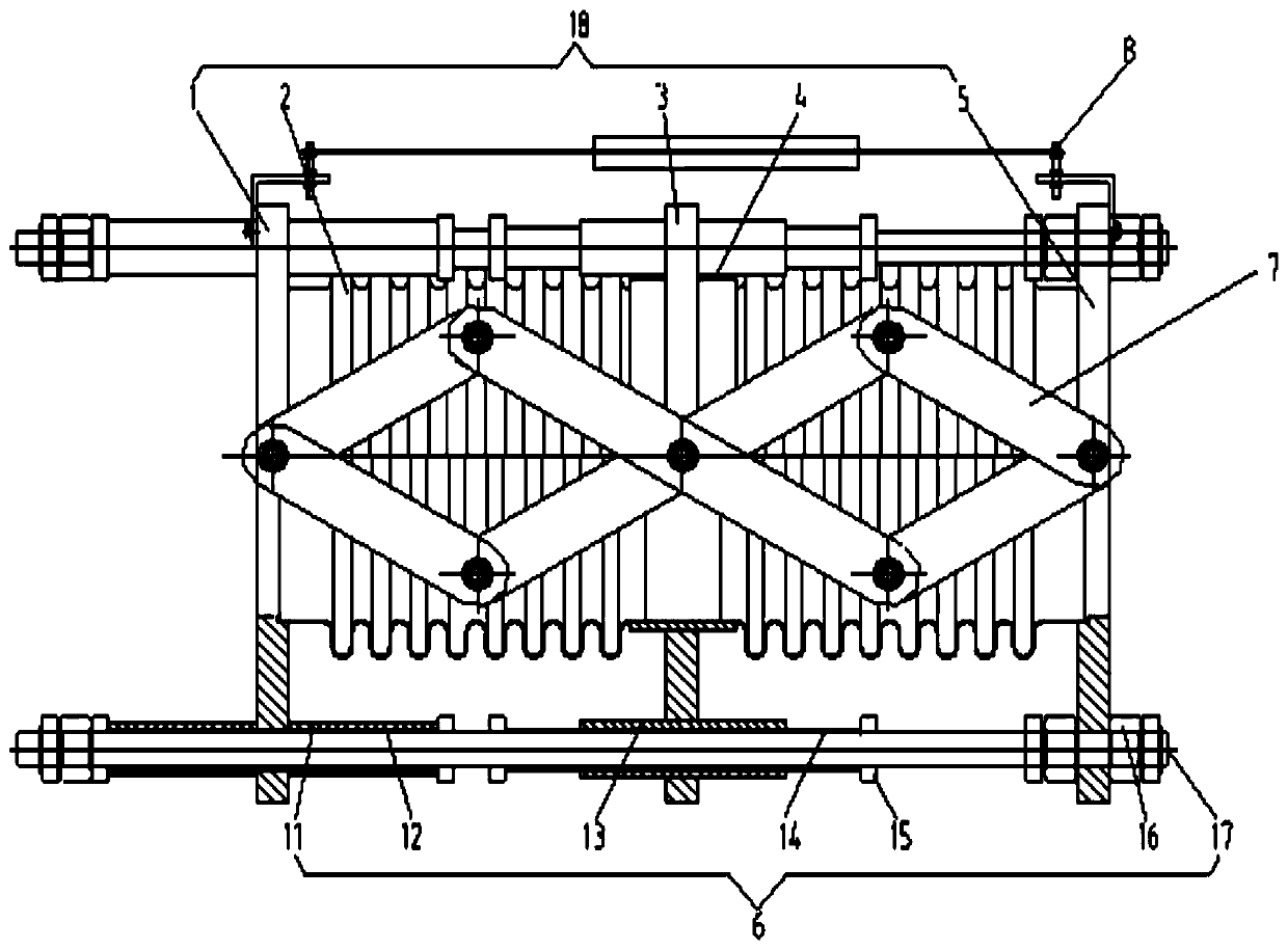 Expansion joint with displacement real-time monitoring function and large displacement compensation