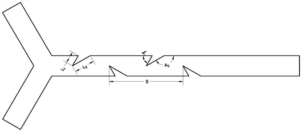 A microchannel heat exchange device that enhances the mixing of two microfluids