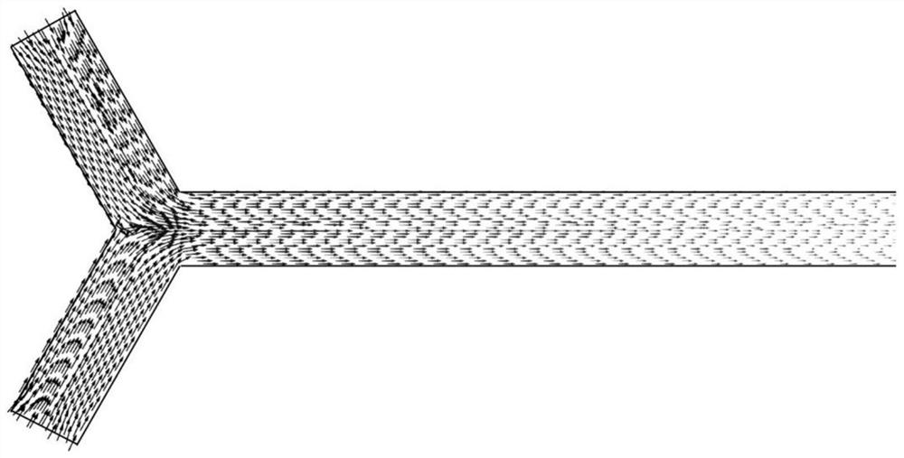 A microchannel heat exchange device that enhances the mixing of two microfluids