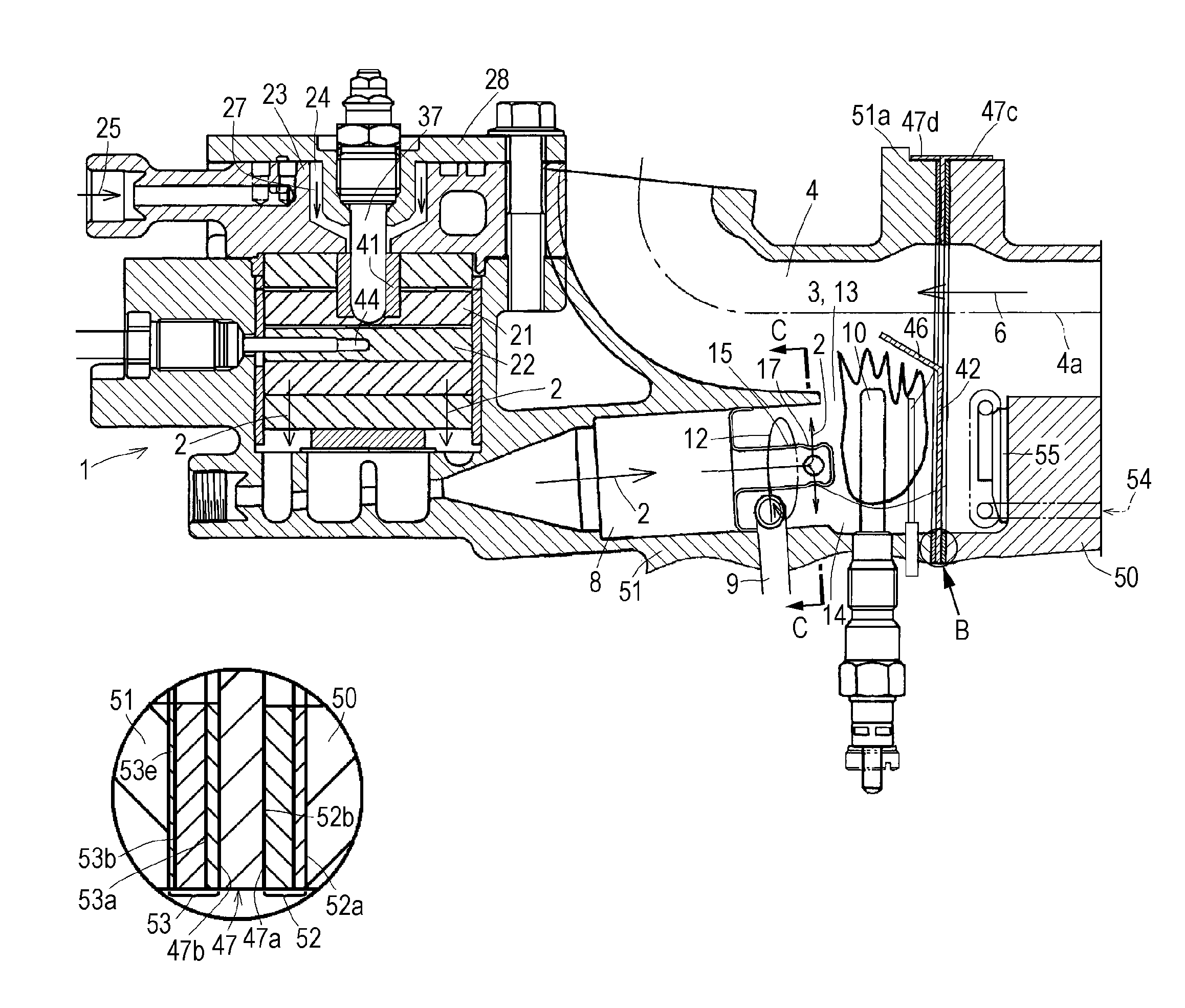 Exhaust treatment apparatus for engine