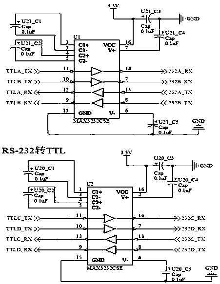 Multipath asynchronous serial communication automatic switching method and device