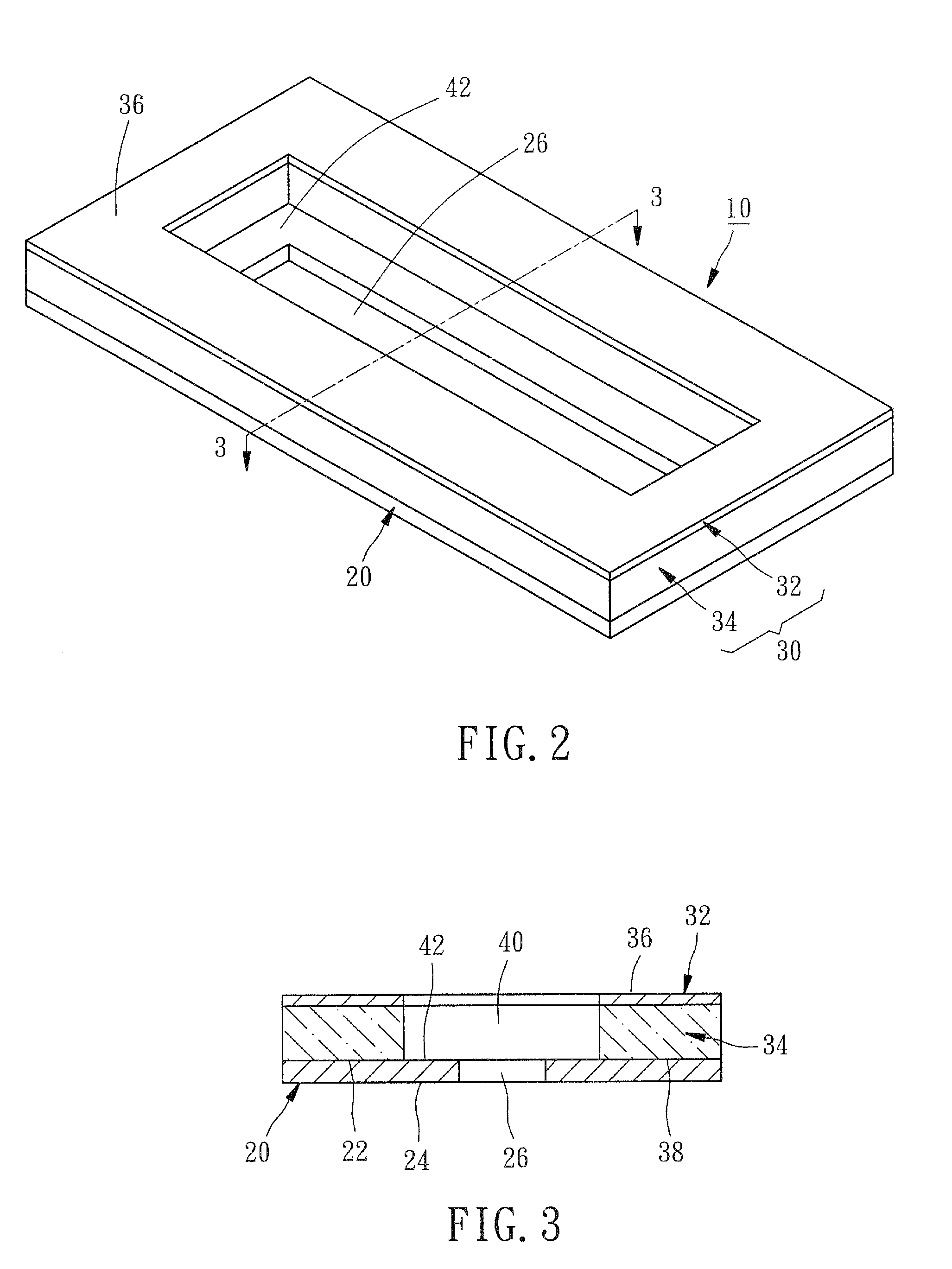 Base substrate for chip scale packaging
