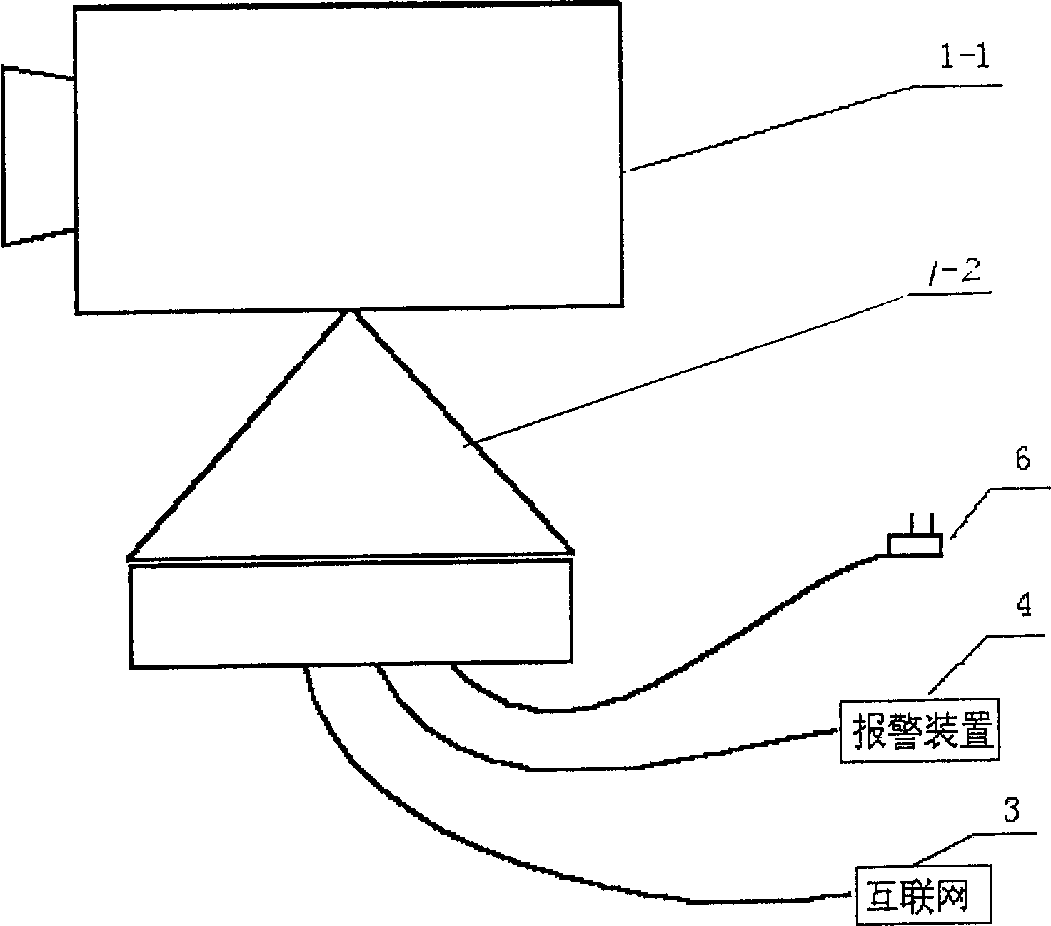 Inlayed IP network intelligent camera