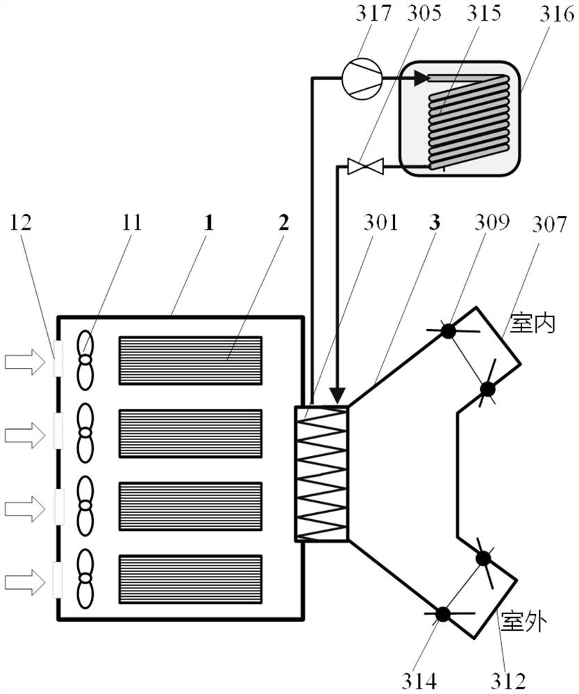 Distributed data center heat recovery heating system