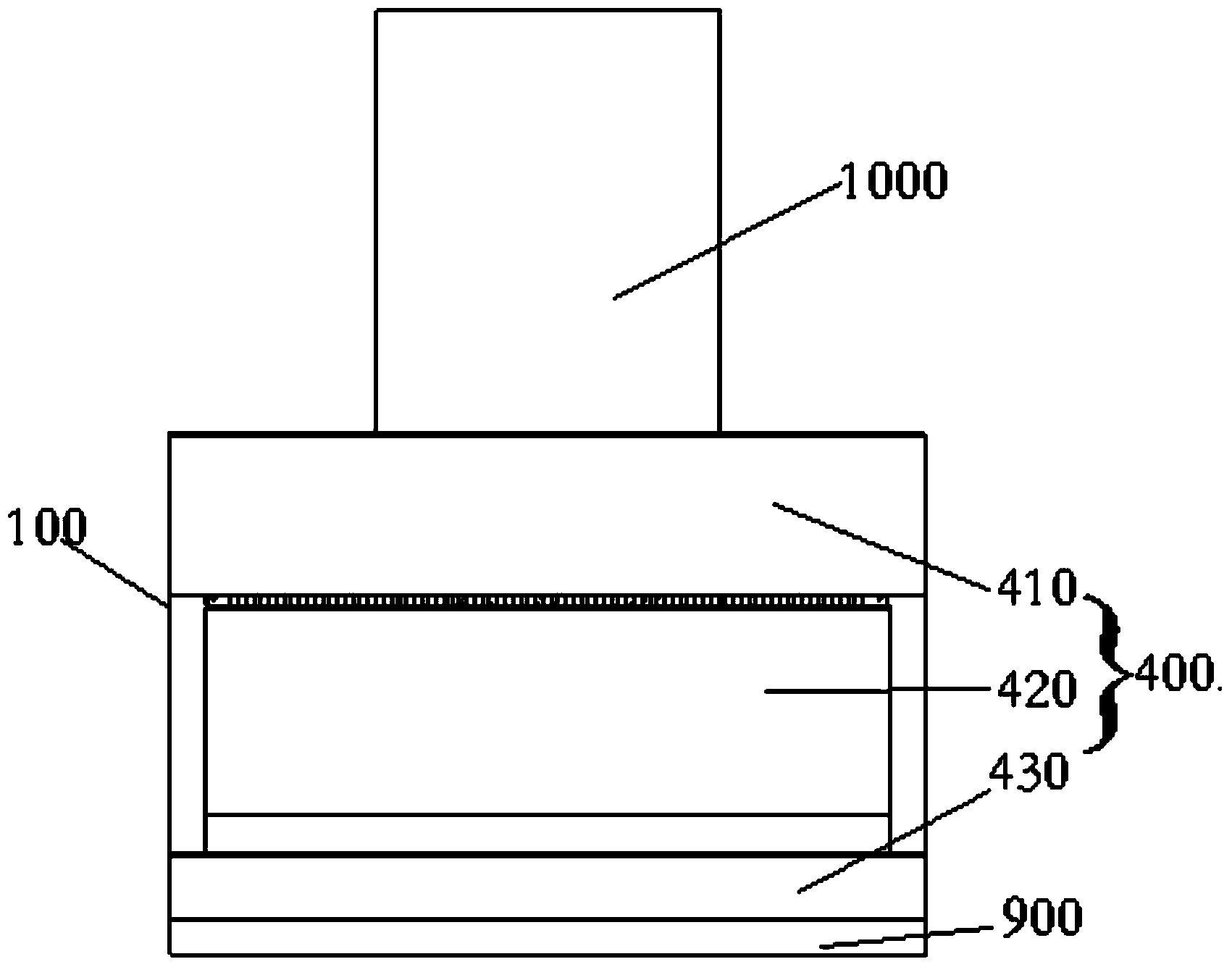 Double-turnover-plate range hood driven by electric push rod