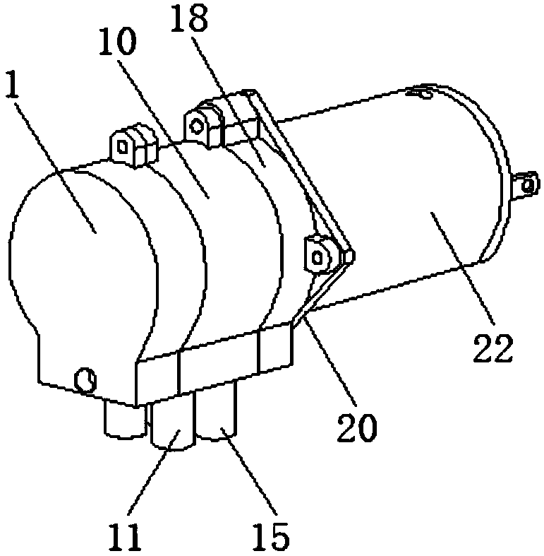 Double-pipe peristaltic pump with single head and single rotor