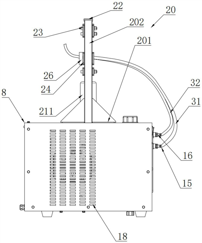 Automatic hoop locking equipment