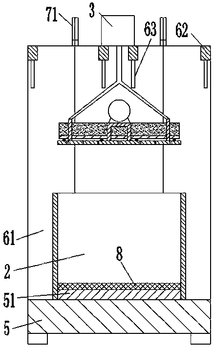 Insulation board pressing device