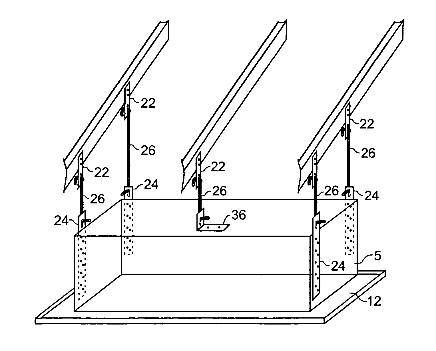 Suspension system for HVAC Equipment
