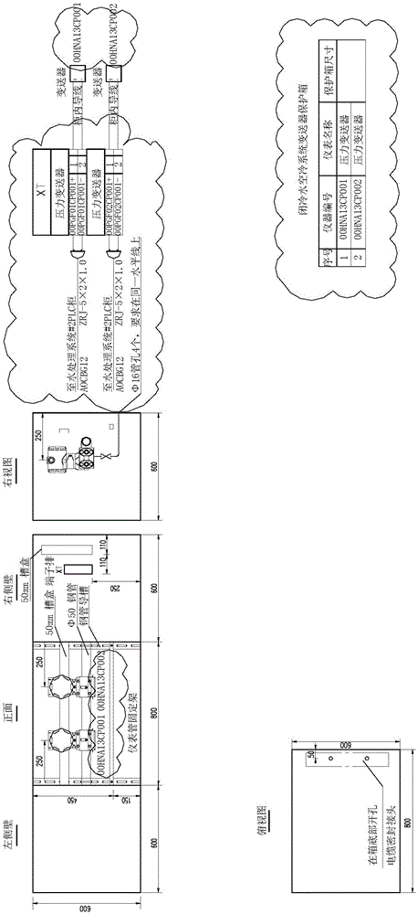 Method for automatically batch generating configuration diagrams of transmitter protection box