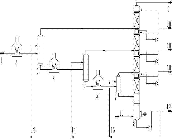 Crude oil reduced pressure distillation method and apparatus for reducing yield of residual oil