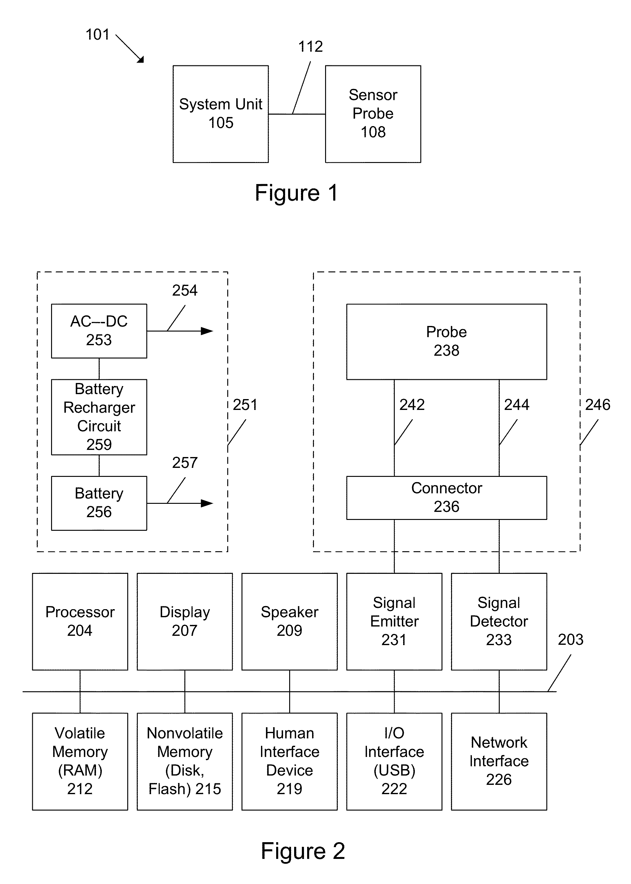 Devices and monitoring systems for locating a blood vessel