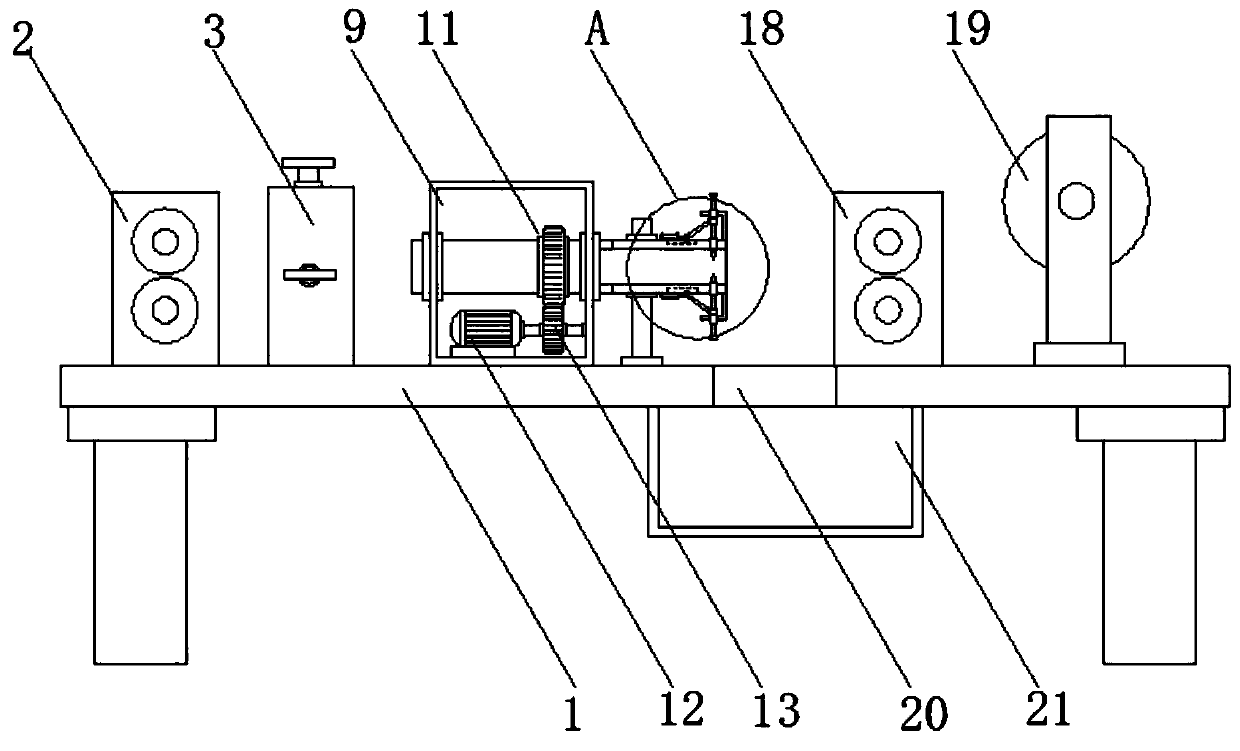 A kind of stripping recovery device for transmission line