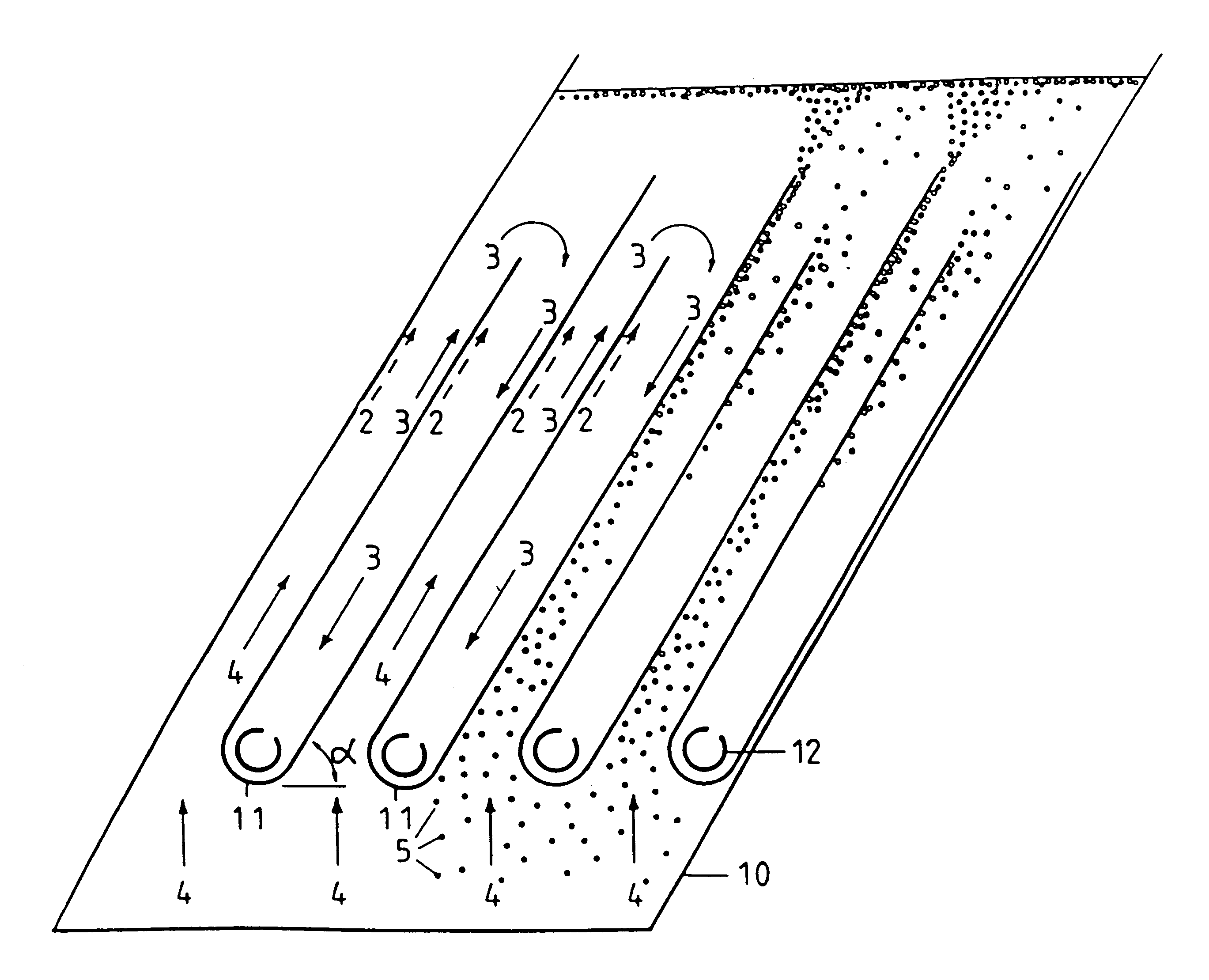 Device for clarifying a charged liquid by flotation