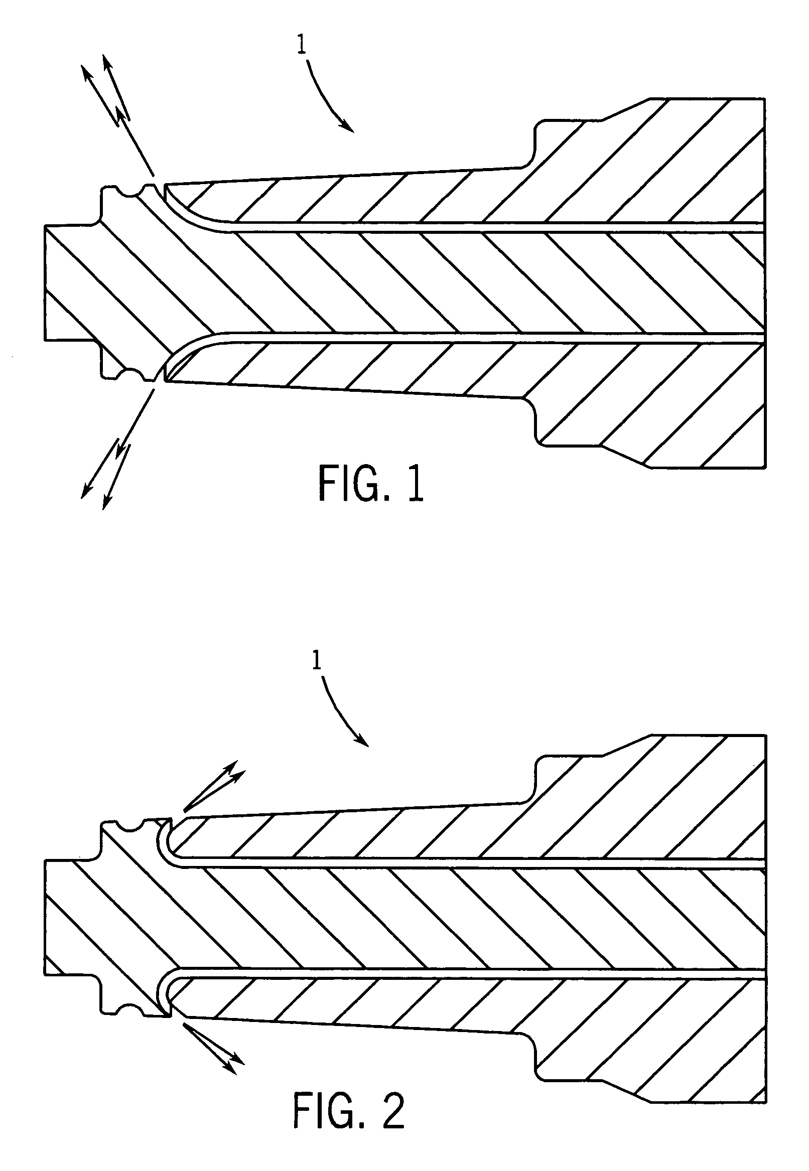 Separable insulated connector and method
