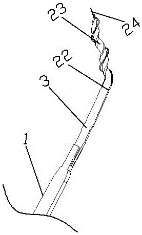 Cutter for uterus resection operation