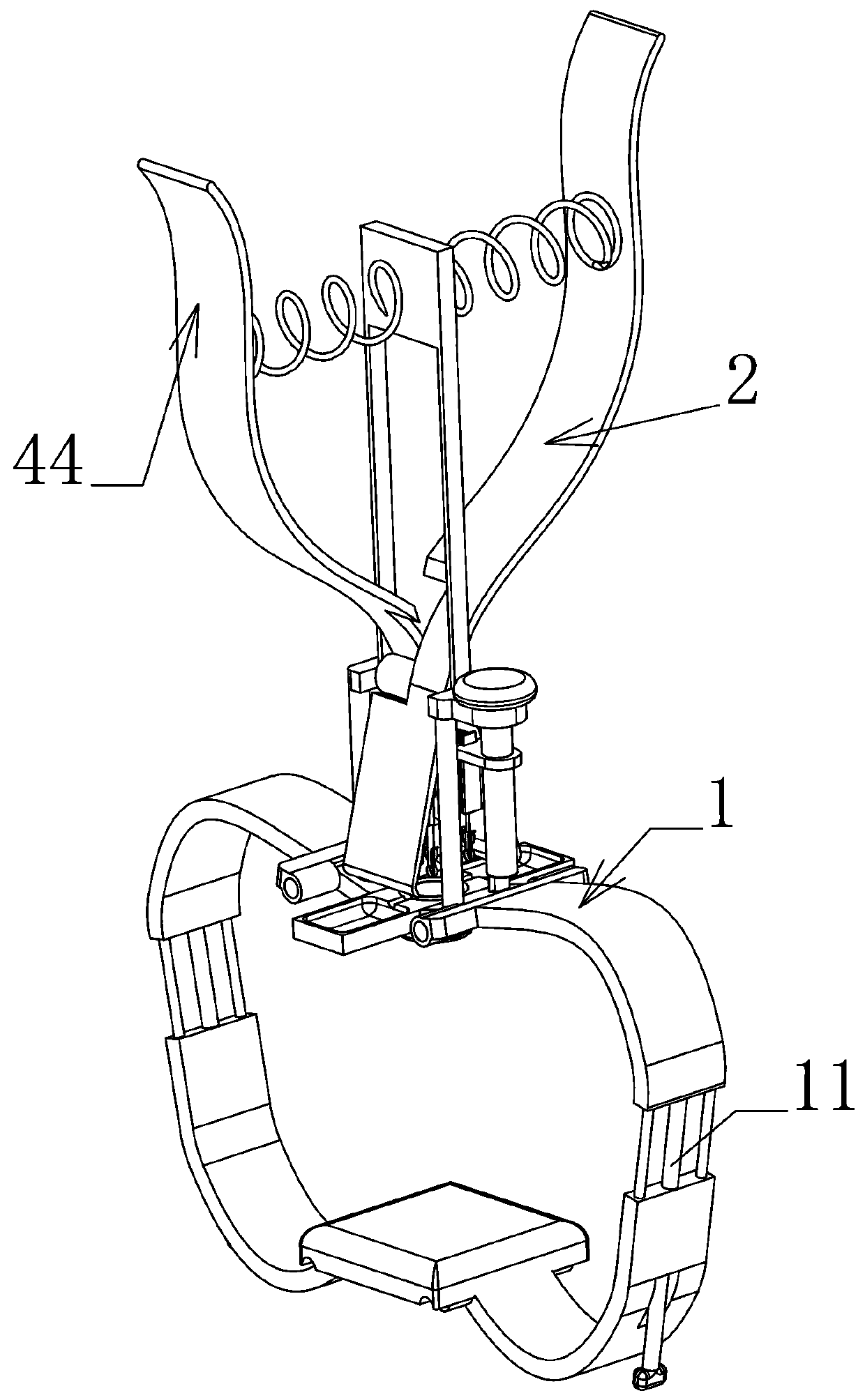 A skin disease wart cutting device