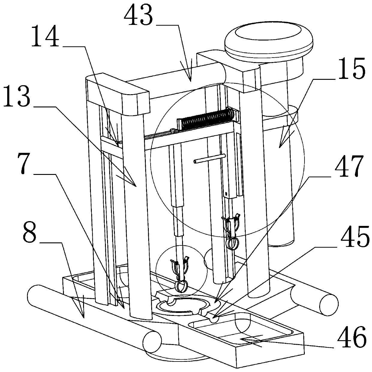 A skin disease wart cutting device