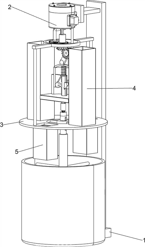 Automatic material mixing stirrer