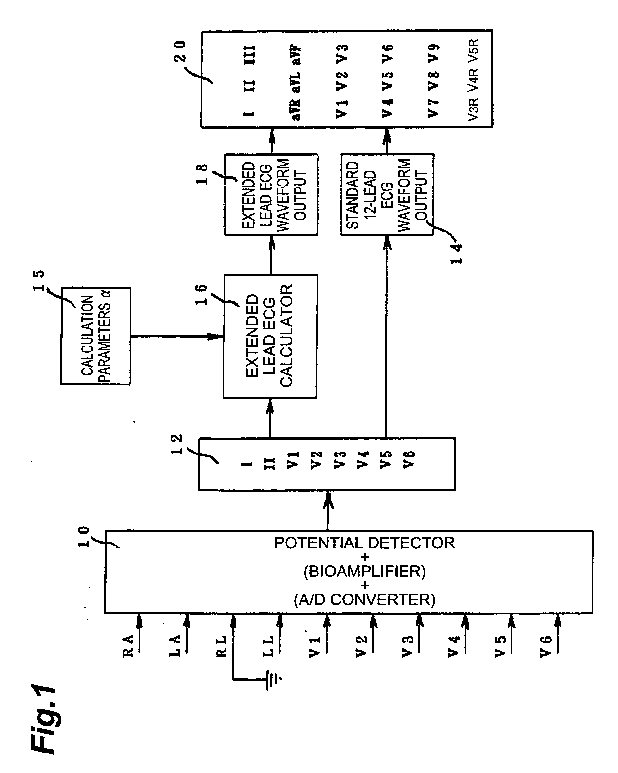 Electrocardiograph device having additional lead function and method for obtaining additional-lead electrocardiogram