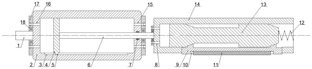 Hydraulic drive internal combustion engine cylinder hole machining honing head and hydraulic circuit thereof