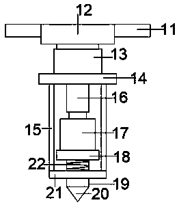 Trepanning device for steel pipe machining