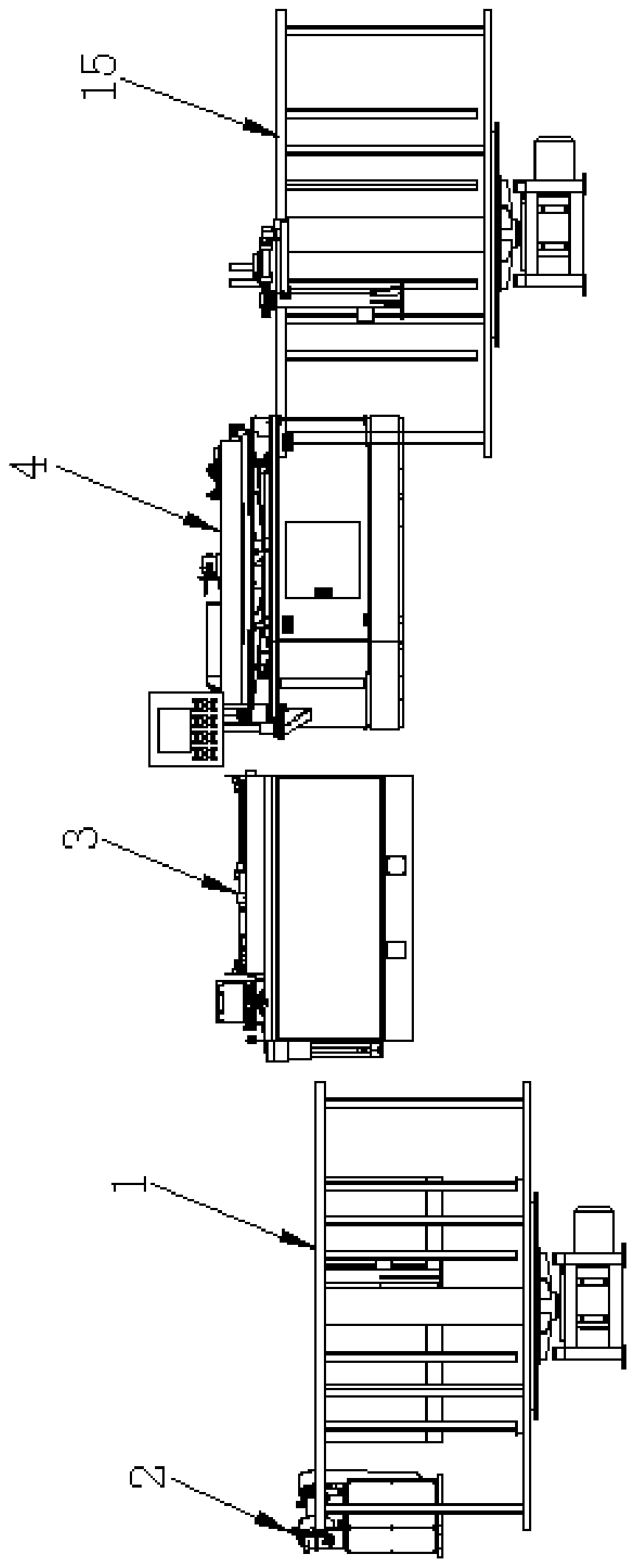Internal threaded pipe forming and receiving integrated production line
