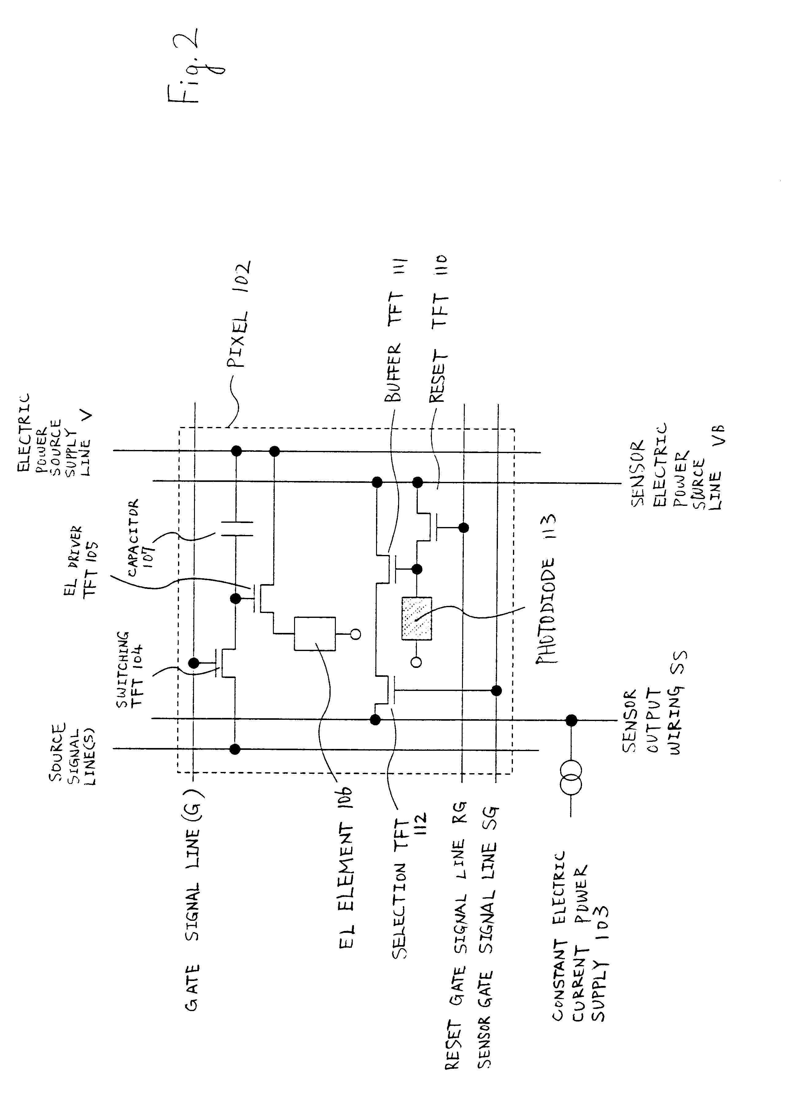 Adhesion type area sensor and display device having adhesion type area sensor