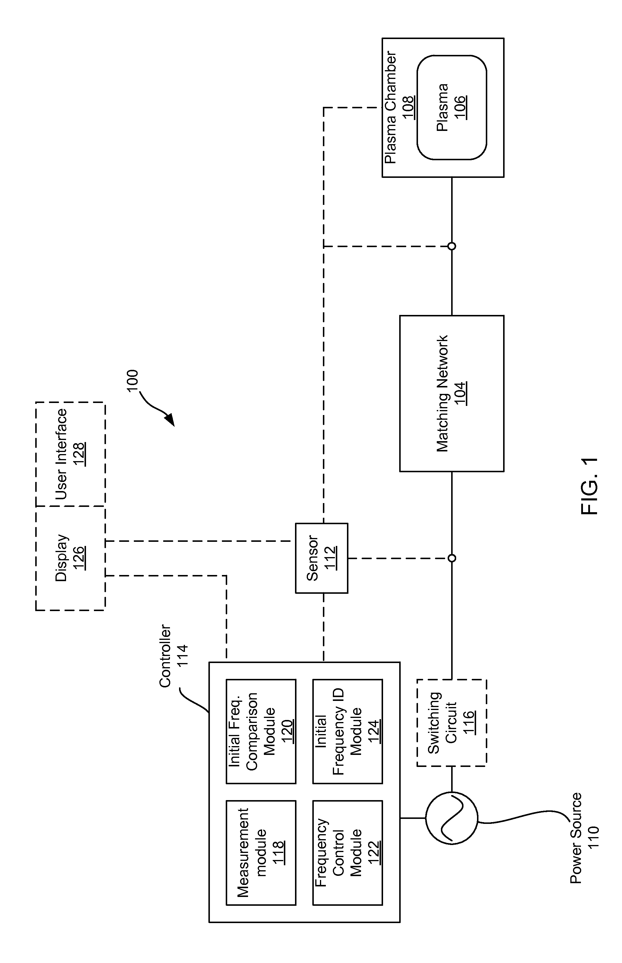 Frequency tuning for pulsed radio frequency plasma processing