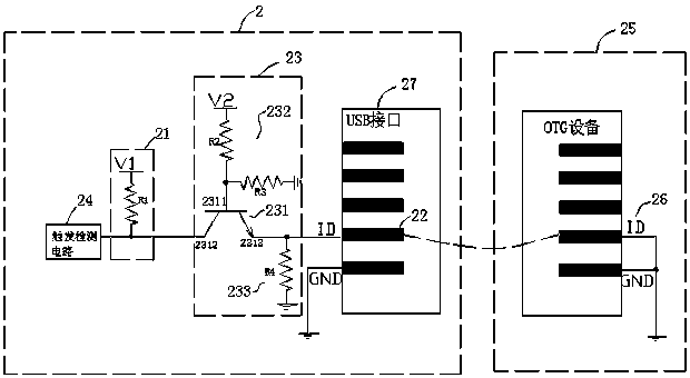 USB interface circuit and mobile terminal