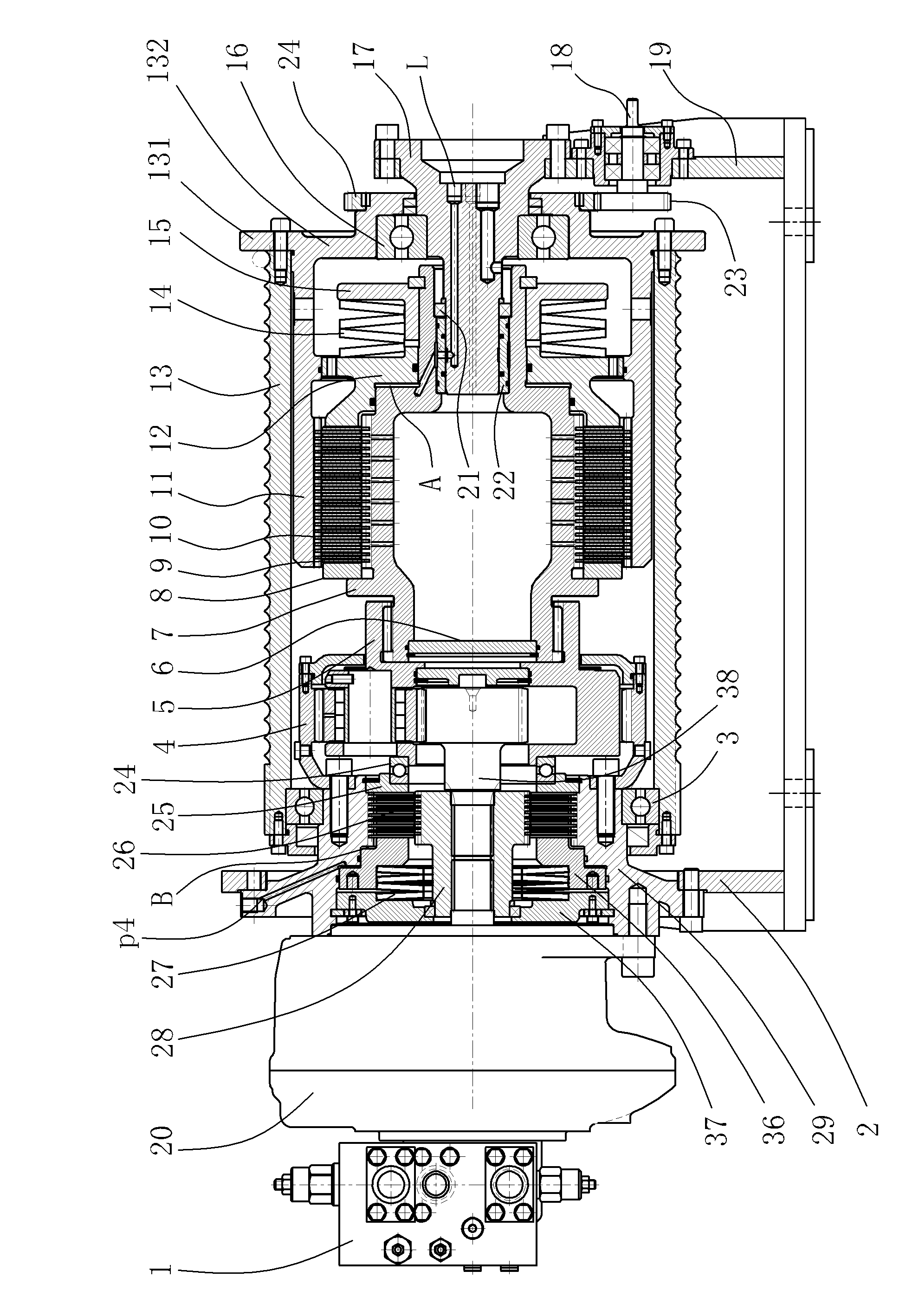 Hydraulic winch