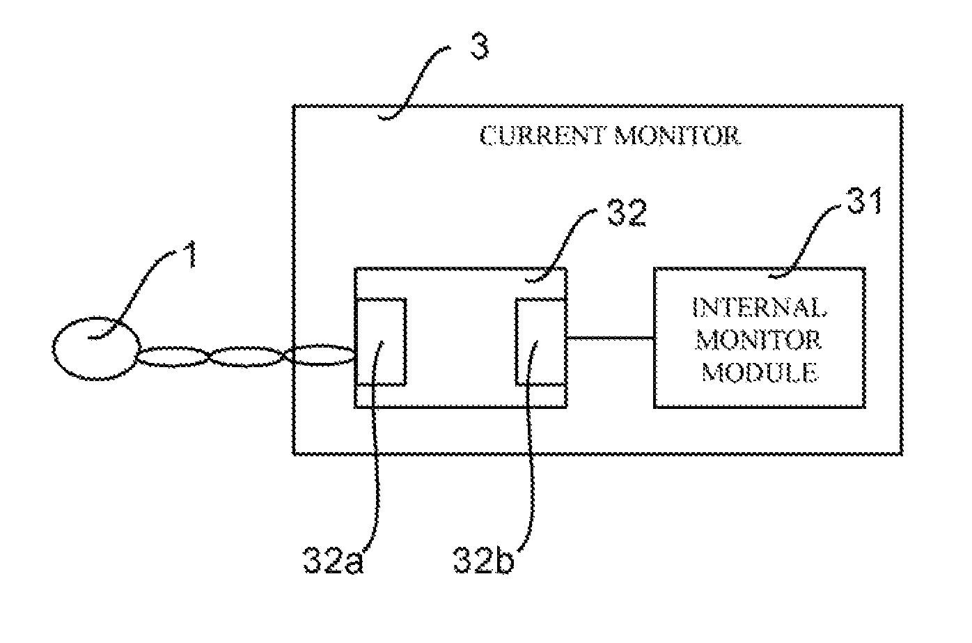 Current monitor and electric power quality compensation system