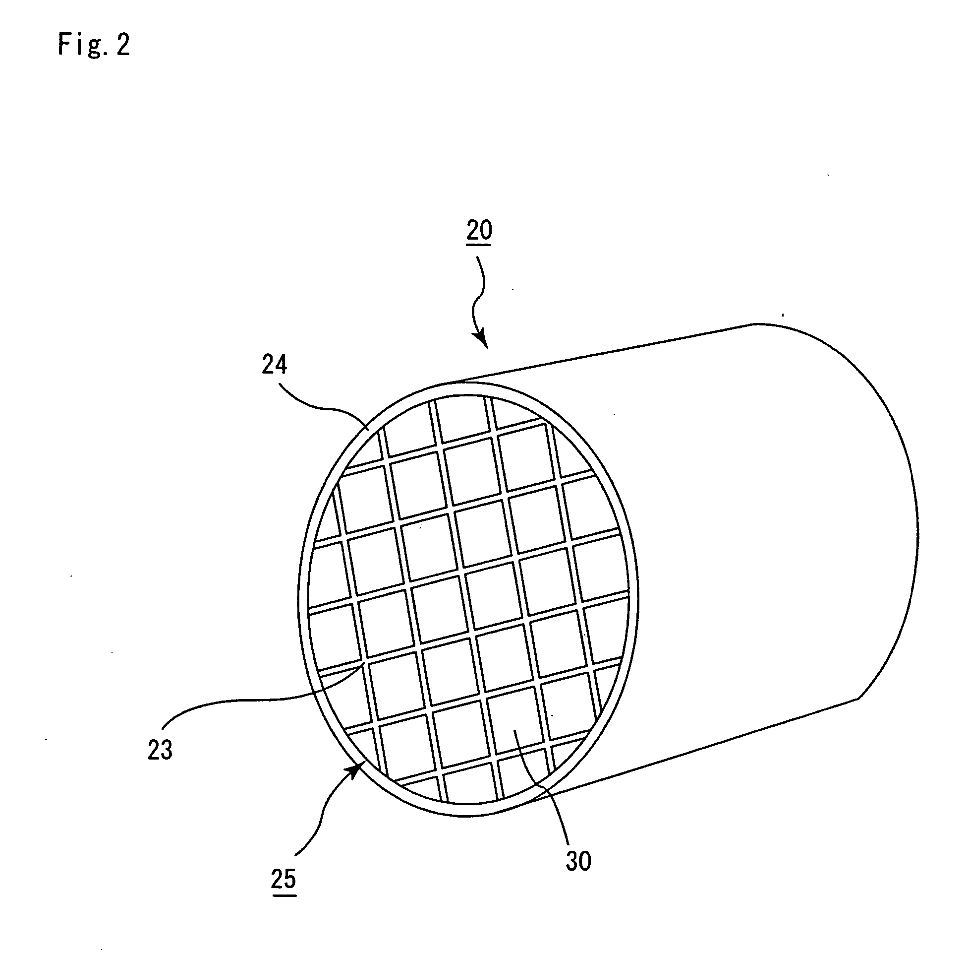 Honeycomb filter for purifying exhaust gas