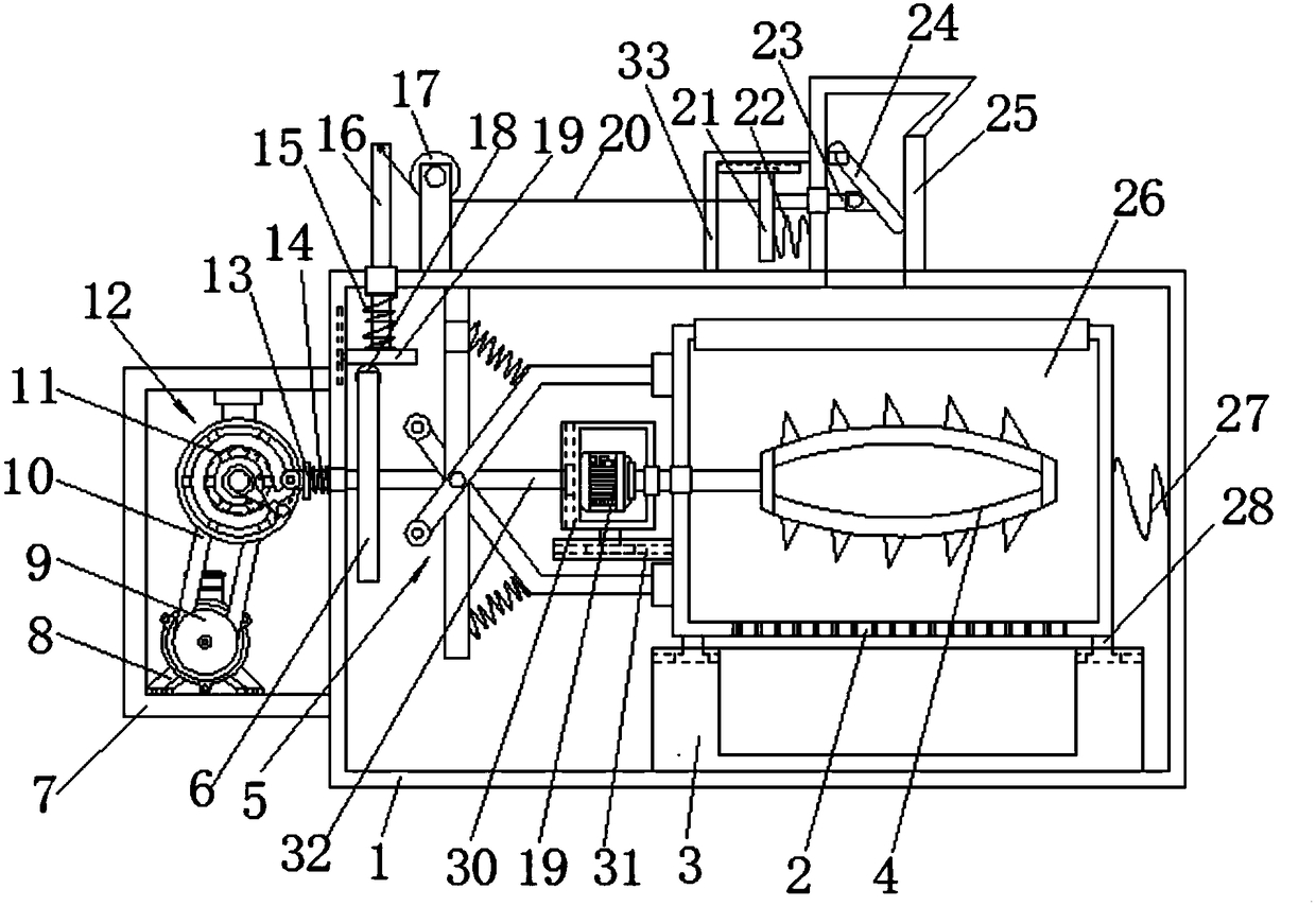 Building engineering plastic recycling crushing device