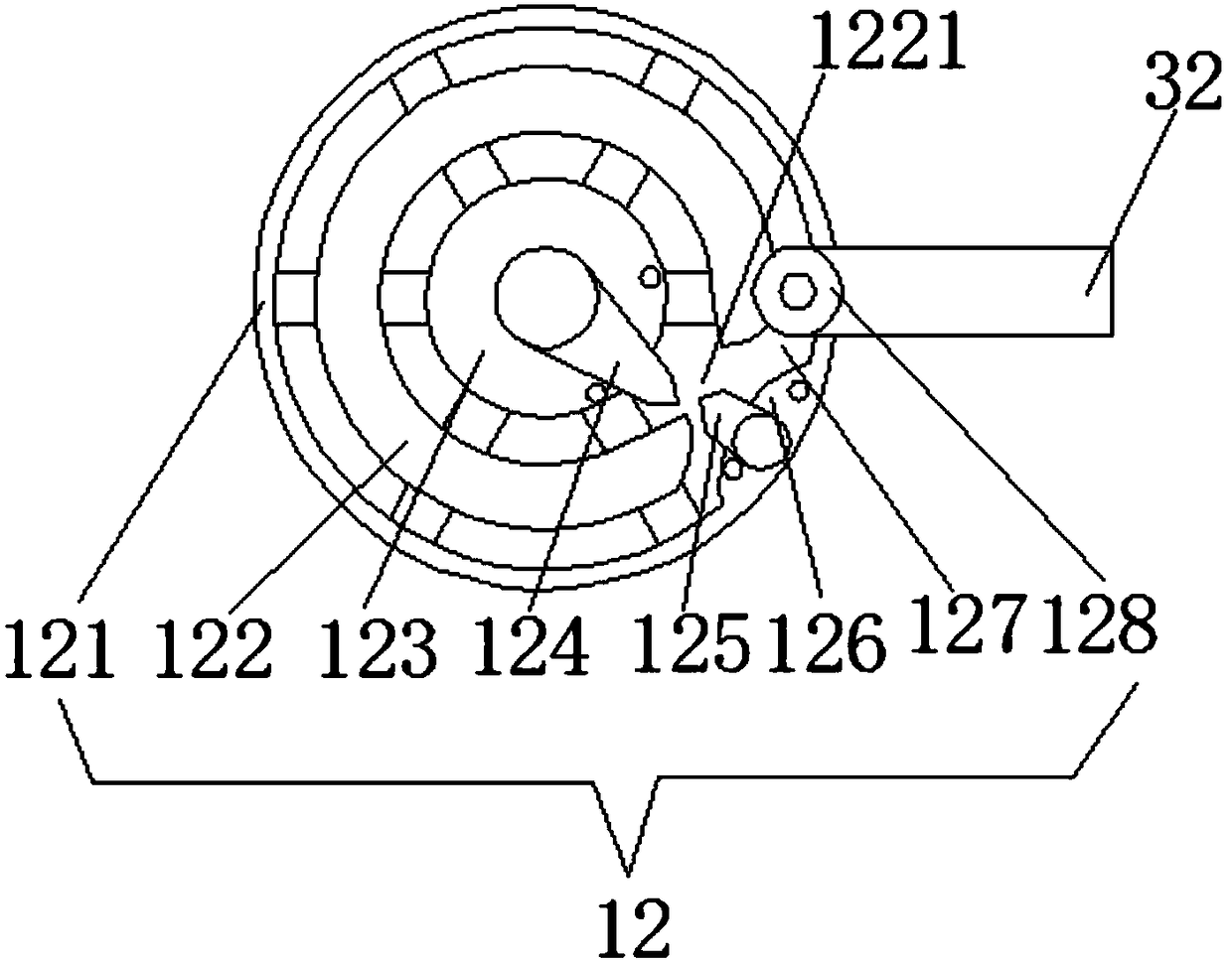 Building engineering plastic recycling crushing device