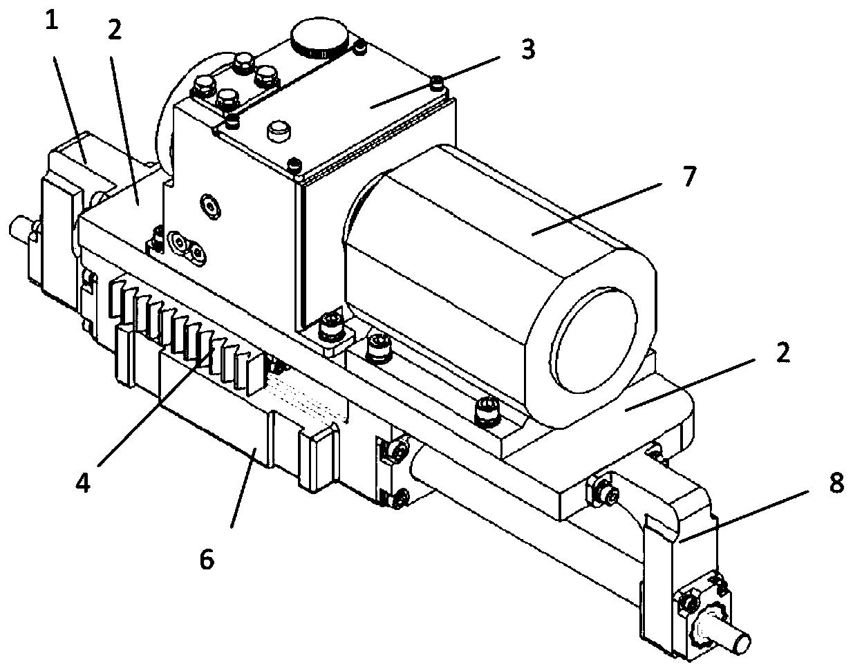 Integrated hydraulic unit for electro-hydraulic switch machine